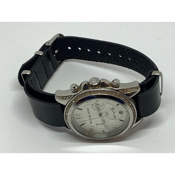 Michael Kors MK5165 Women\'s Black Leather Analog S main image 8